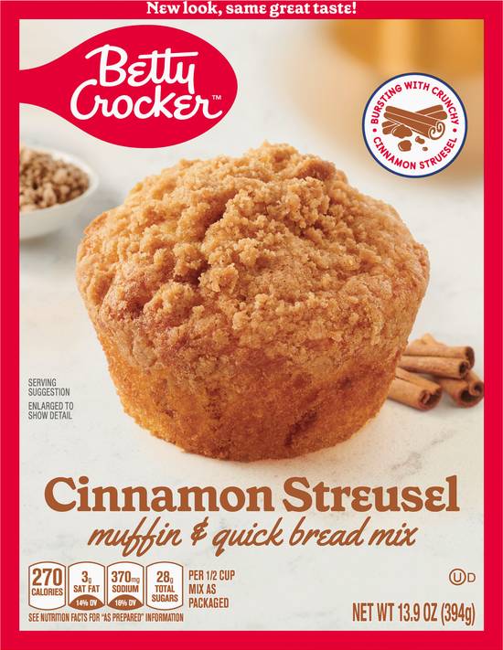 Betty Crocker Cinnamon Streusel Muffin & Quick Bread Mix