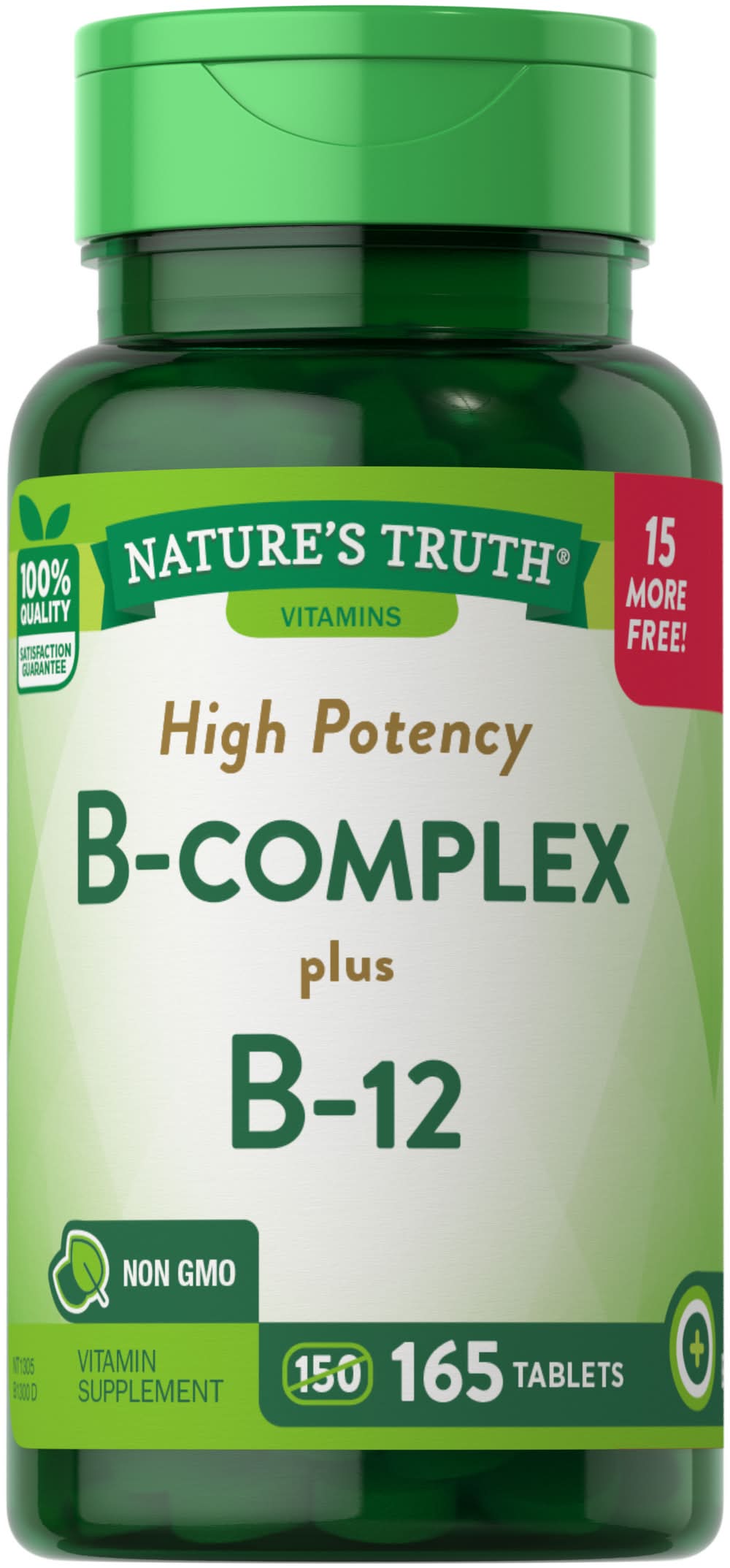 Nature's Truth High Potency B-Complex Plus B-12 Tablets (3.2 oz)