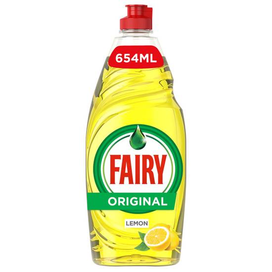 Fairy Lemon Washing Up Liquid with LiftAction 654ML