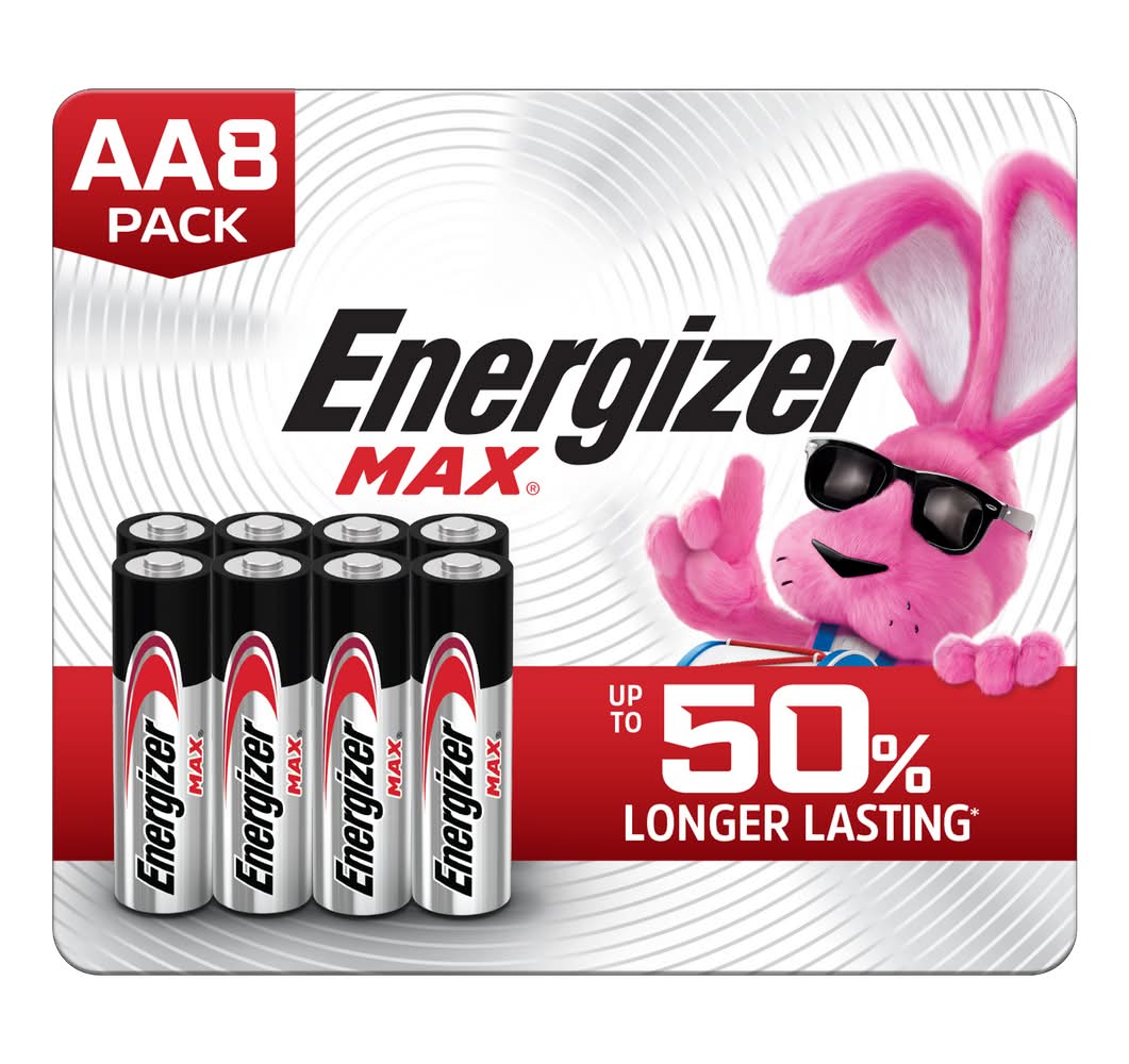 Energizer Max Alkaline Batteries (8 ct)