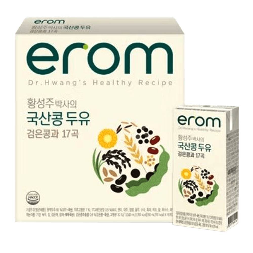 Erom Dr. Hwang's Black Bean Soymilk Healthy Recipe (190 ml, 16 ct)