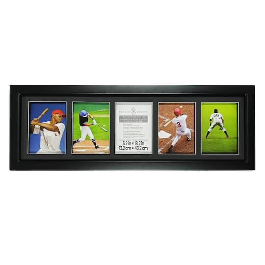 5.25" X 18.25" Black Trading Card Display Frame By Studio Decor