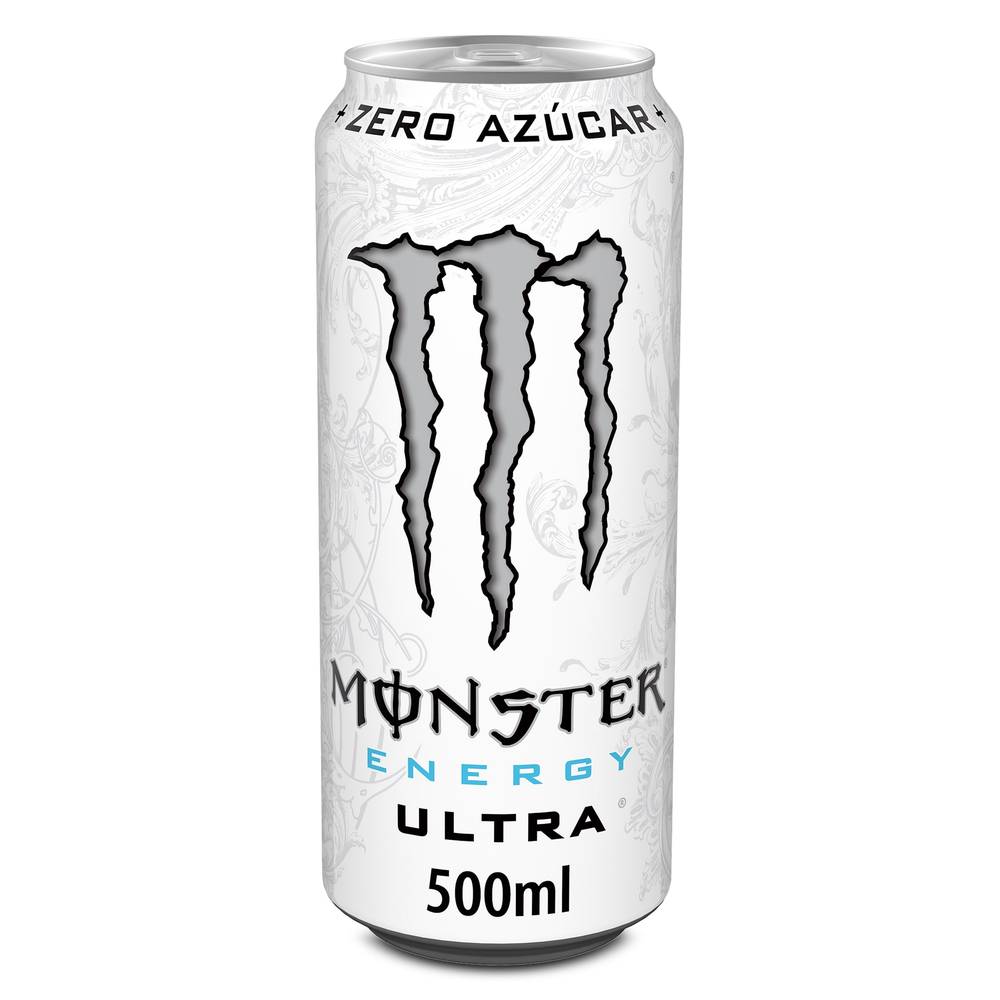 Bebida Energética Ultra White Monster Energy Lata 500 Ml