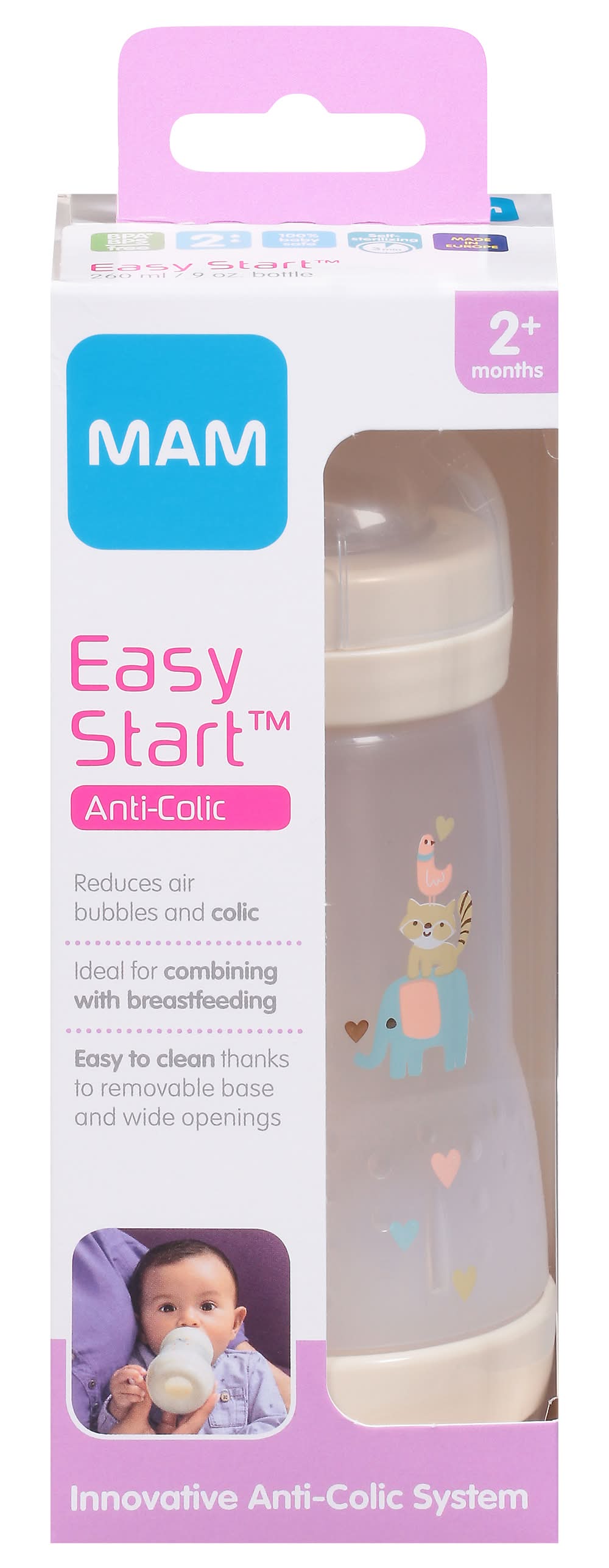 MAM Anti-Colic Baby Bottle (3.6 oz)
