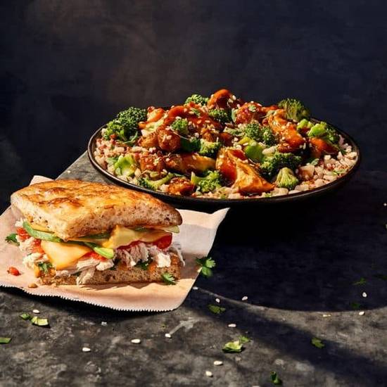 Warm Bowl and Sandwich