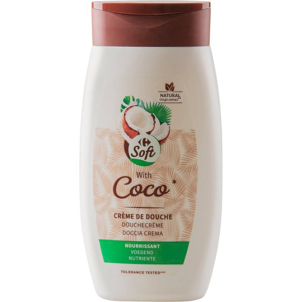 Carrefour Crème Douche Coco Relaxant 250 ml