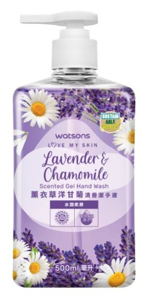 屈臣氏薰衣草洋甘菊清香潔手液500ml