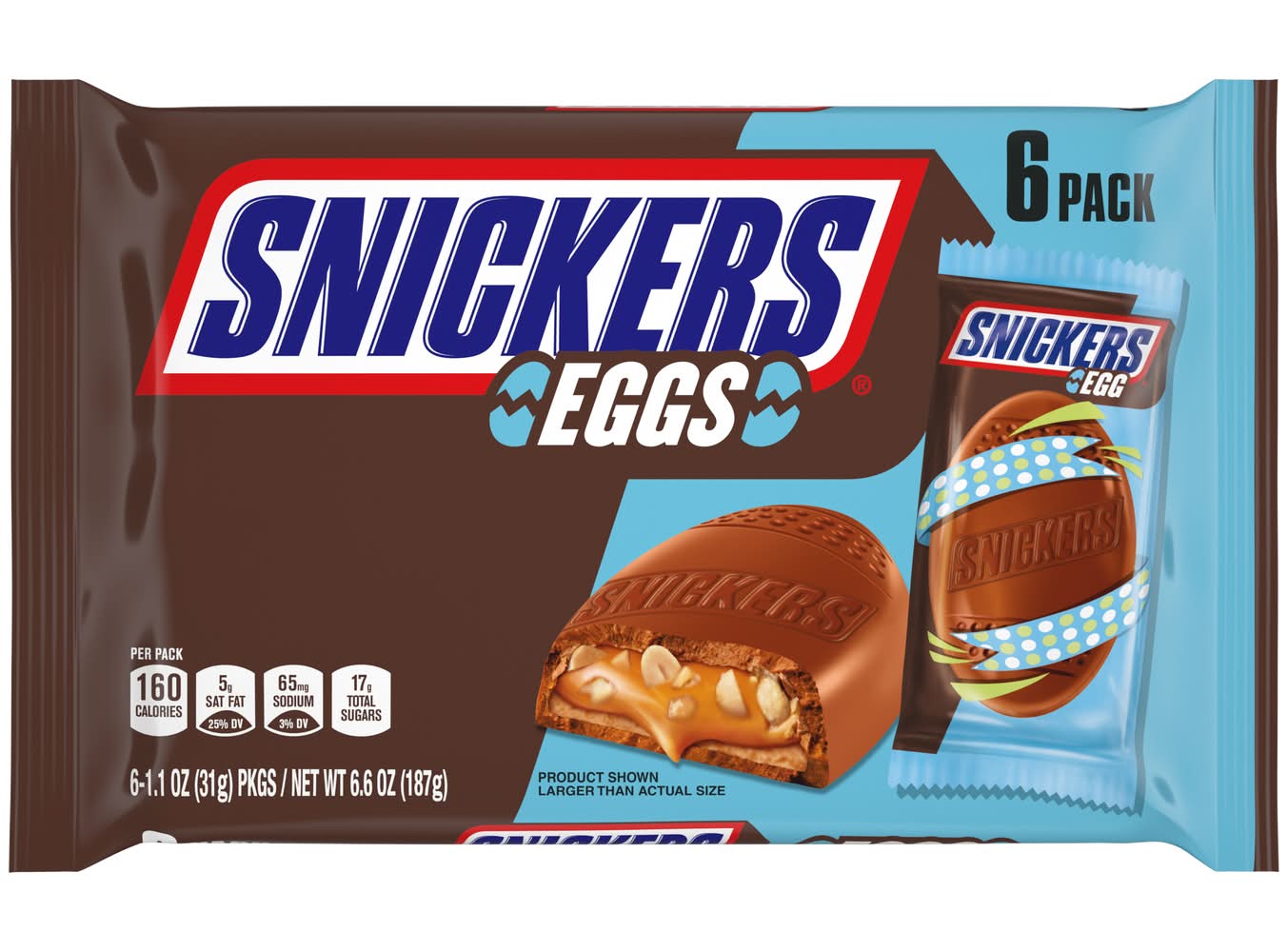 Snickers Easter Candy Eggs (6.6 oz, 6 ct)