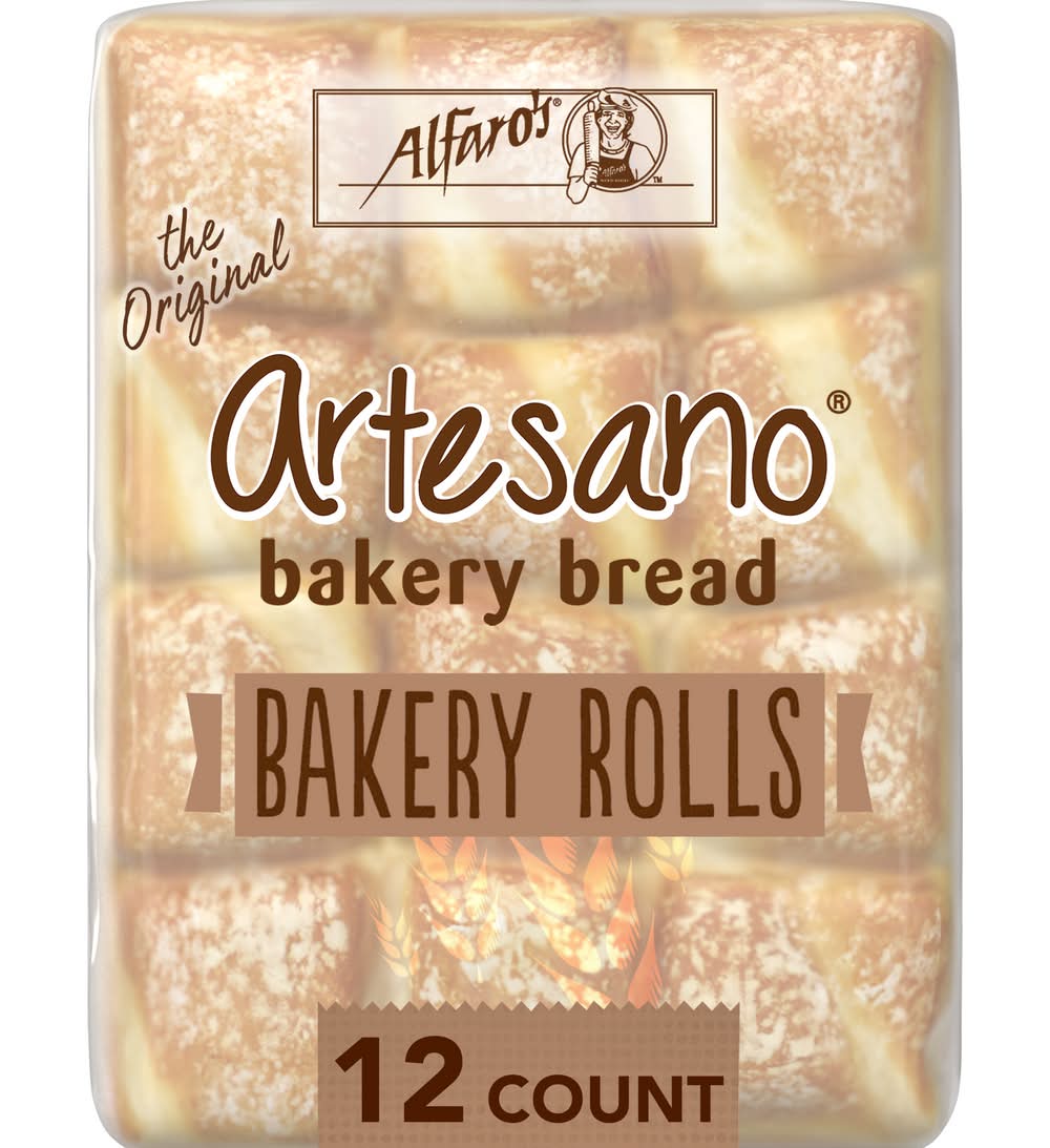 Alfaro's Bakery White Bread Rolls (18 oz, 12 ct)