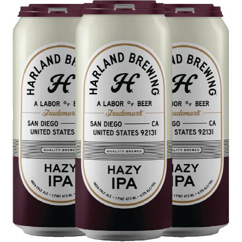 Harland Brewing Hazy IPA 4 Pack Cans