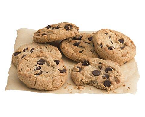 6 PACK OF CHOCOLATE CHIP COOKIES