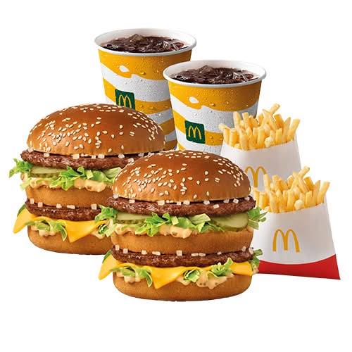 2x (Big Mac + Frytki małe + Napój mały)