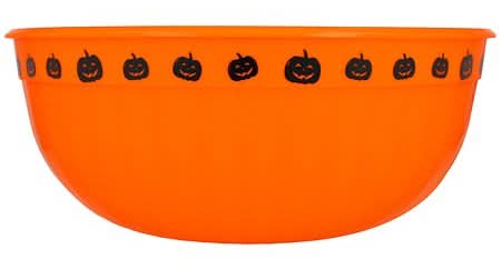 Festive Voice Happy Halloween Candy Bowl, 11.5" X 4.74", Orange