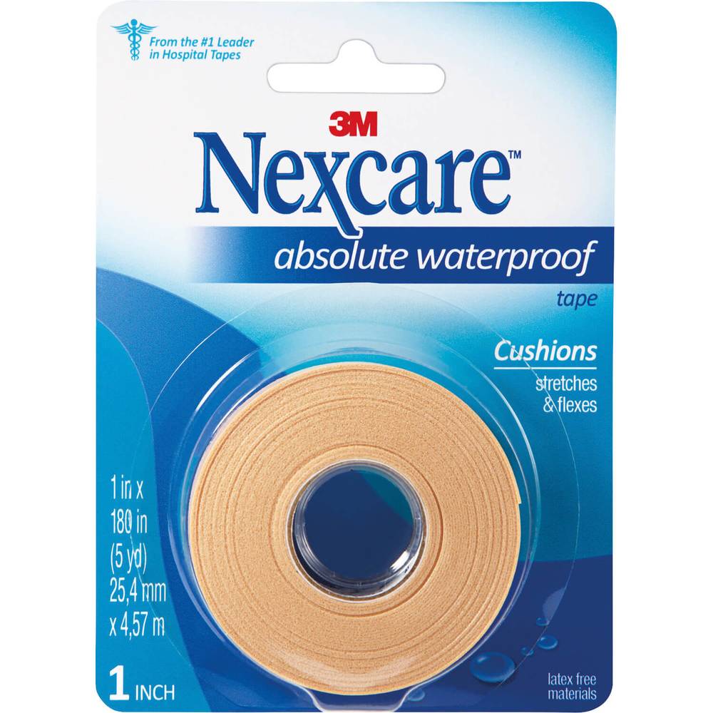 Nexcare Absolute Waterproof First Aid Tape 25.4mm x 4.57m