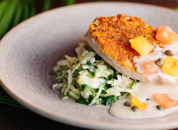 Sauteed Mac Nut & Herb Crusted Fresh Fish