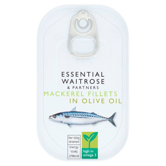 Essential Waitrose Mackerel Fillets in Olive Oil