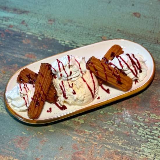 Churros with Ice Cream