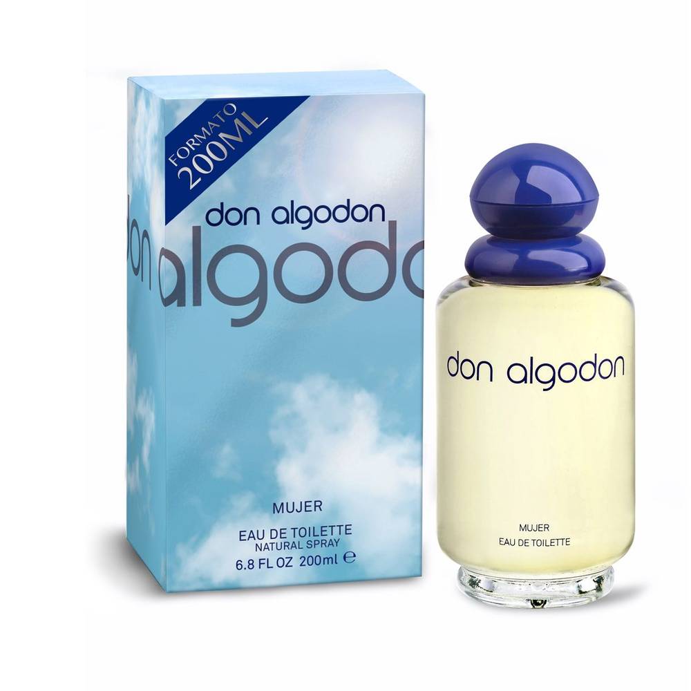 Eau de Toilette mujer DON ALGODÓN frasco 200 ml