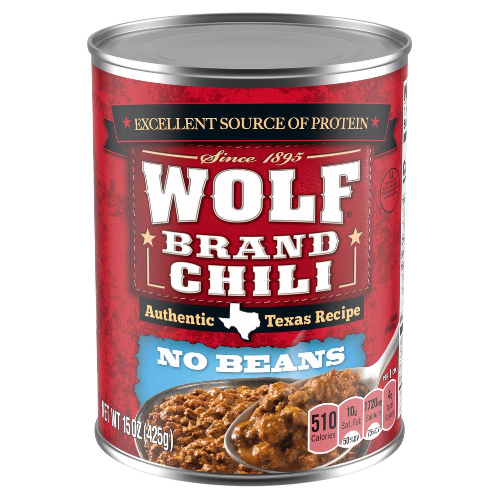 Wolf No Beans Chili Beans (15 oz)