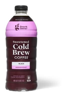 Good & Gather Black Sweetened Cold Brew Coffee (48 fl oz)