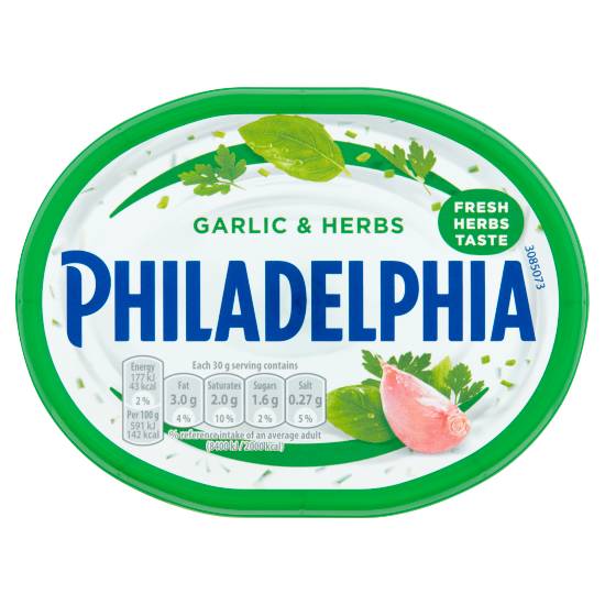 Philadelphia Garlic-Herbs, Soft Cheese (165g)