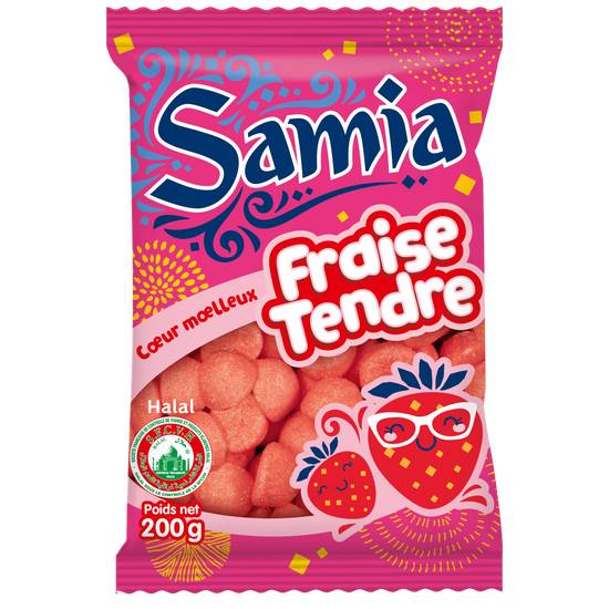 Samia - Bonbons gélifiés halal (fraise)
