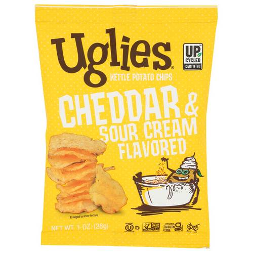 Uglies Potato Chips Cheddar & Sour Cream Kettle Chips