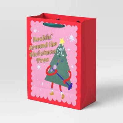 Wondershop Foil Rockin Tree Petite Christmas Gift Bag