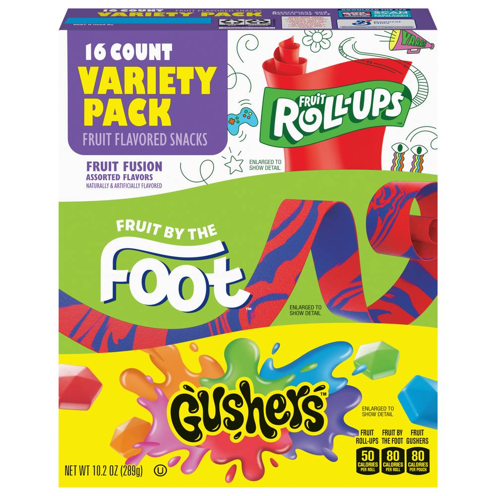 Fruit Roll-Ups Variety pack Fusion Snacks (fruit)(16 ct)