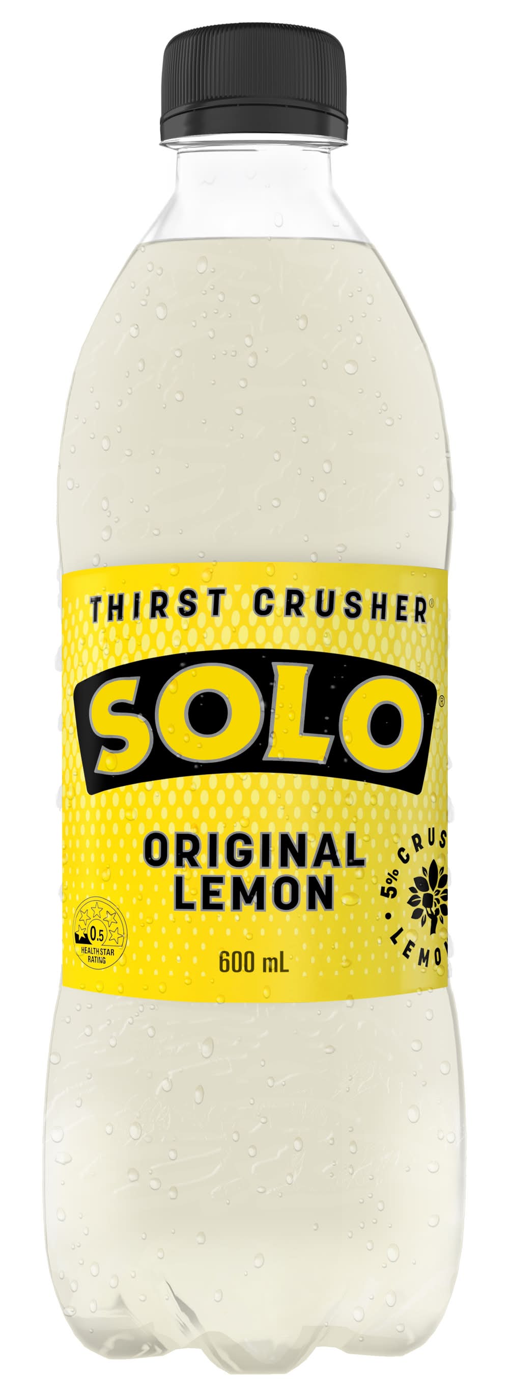 Solo Thirst Crusher Soft Drink, Original Lemon (600mL)