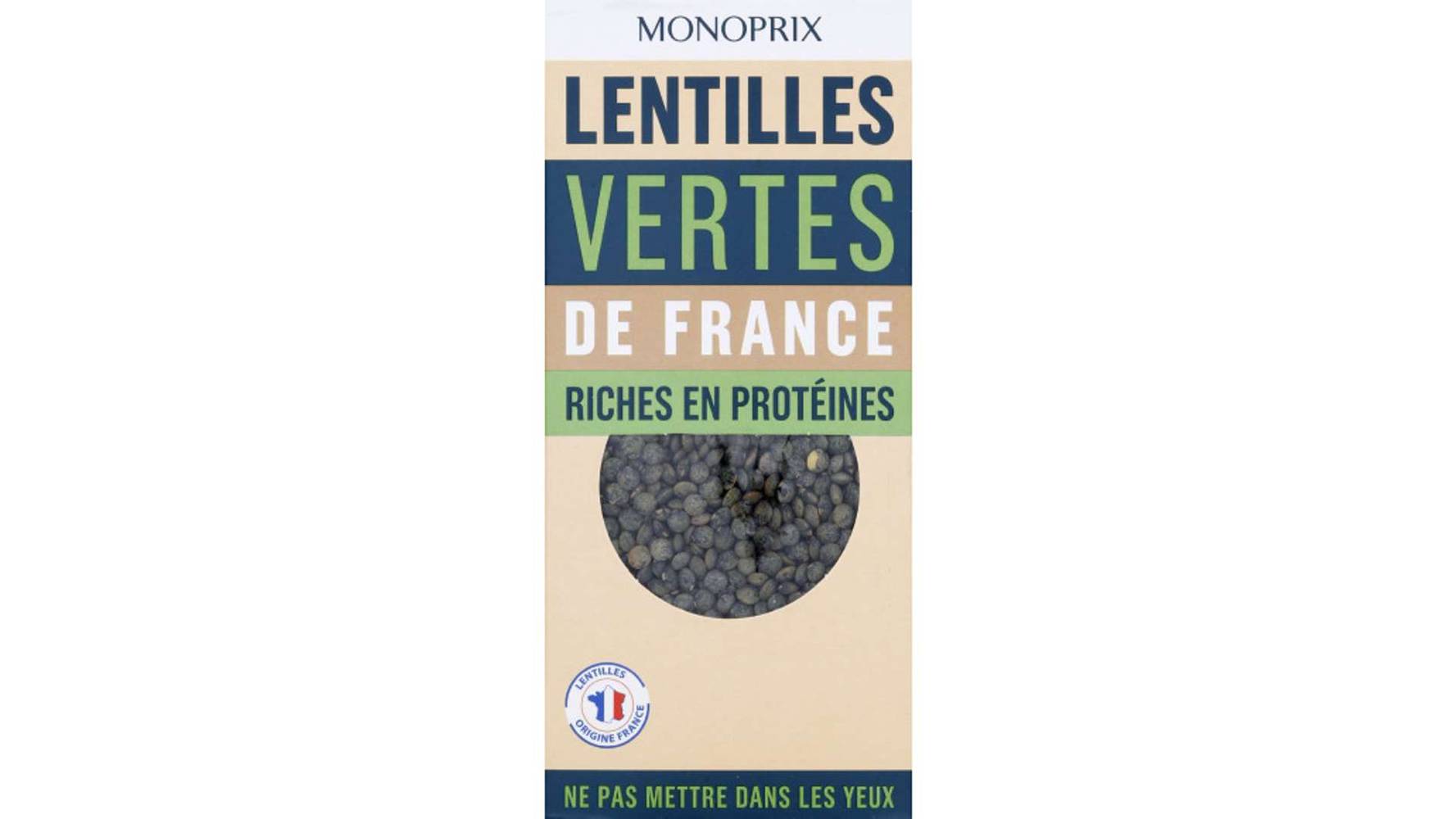 Monoprix Lentilles vertes de France L'étui de 500g