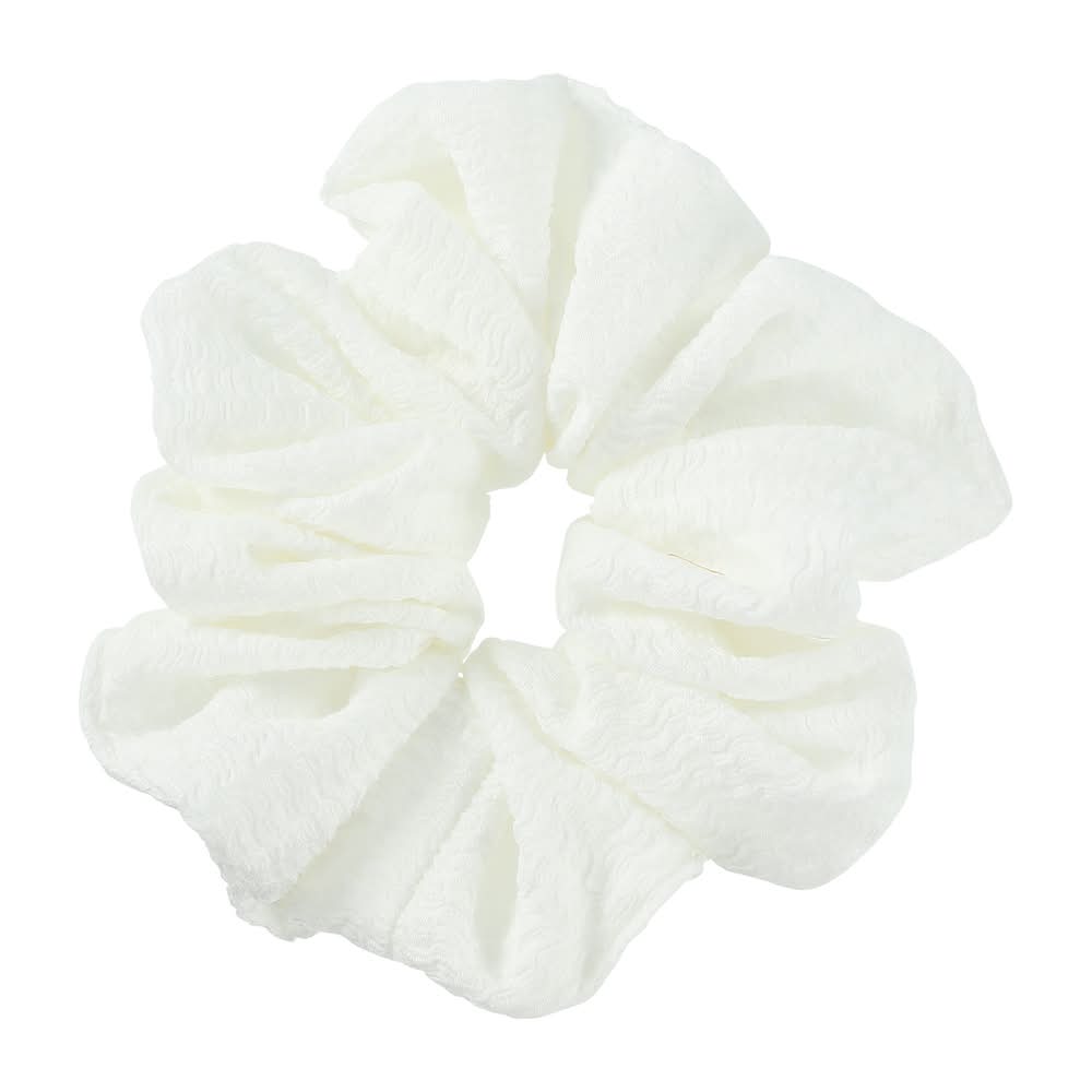 Pattern Big Scrunchie White