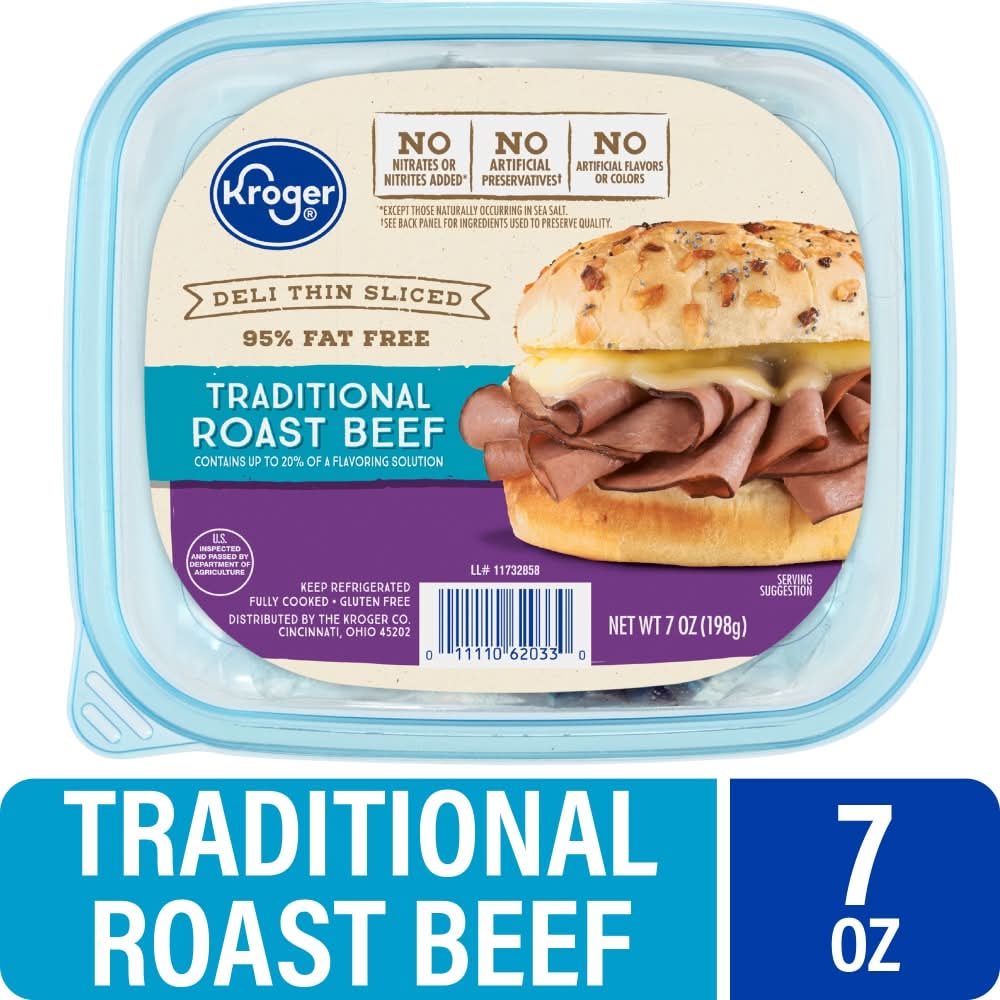 Kroger® Roast Beef Traditional Deli Thin Sliced