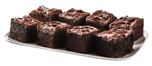 Giant Eagle Brownies, Fudge, Iced, 8 Count