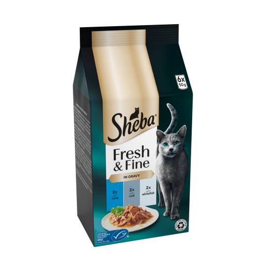 Sheba Fresh & Fine in Gravy 6 x 50g (300g)