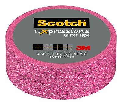 Scotch Pastel Pink Expressions Glitter Tape