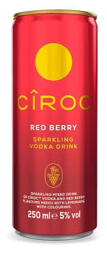 Ciroc Red Berry, Sparkling Vodka Drink (0.25L)
