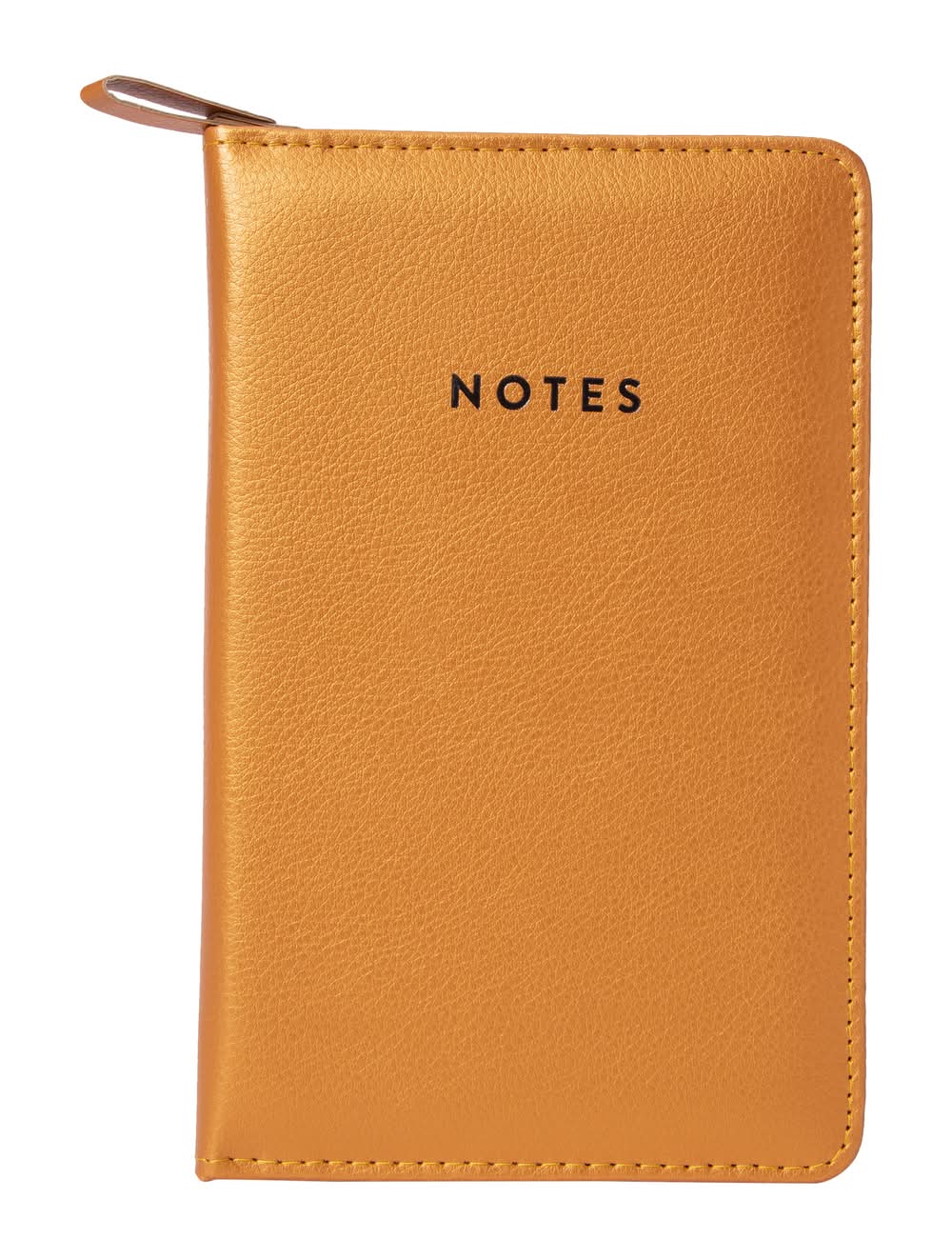 Faux Leather Padded Cover Notebook 8.25in x 5.25in Orange