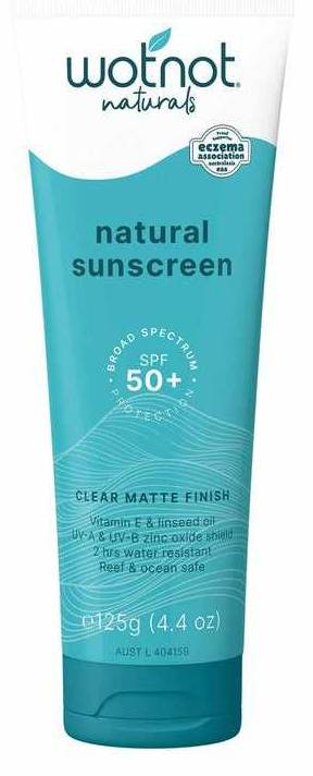 Wotnot Natural Sunscreen SPF50+ 125g