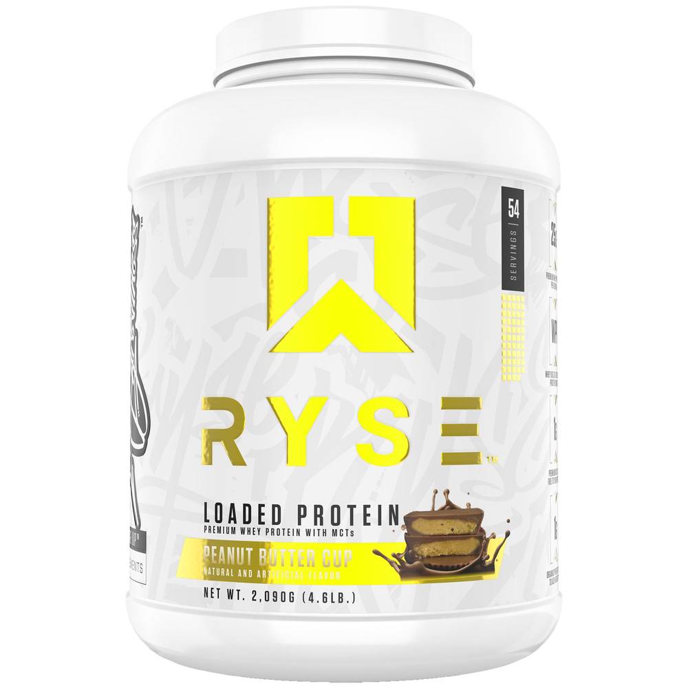 Ryse Loaded Premium Whey Protein Powder (73.6 oz) ( peanut butter cup)