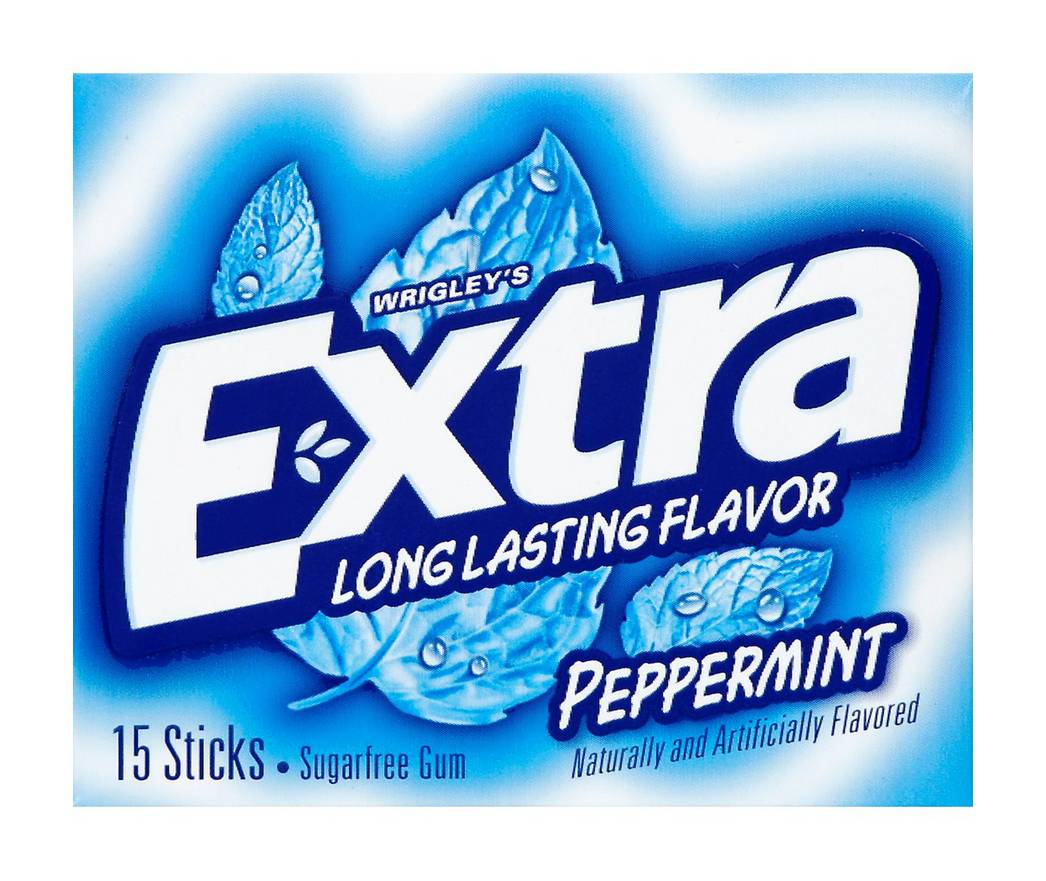 Extra Peppermint Sugar Free Chewing Gum Single Pack