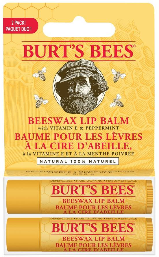 Burt's Bees Beeswax Lip Balm (2 ea)