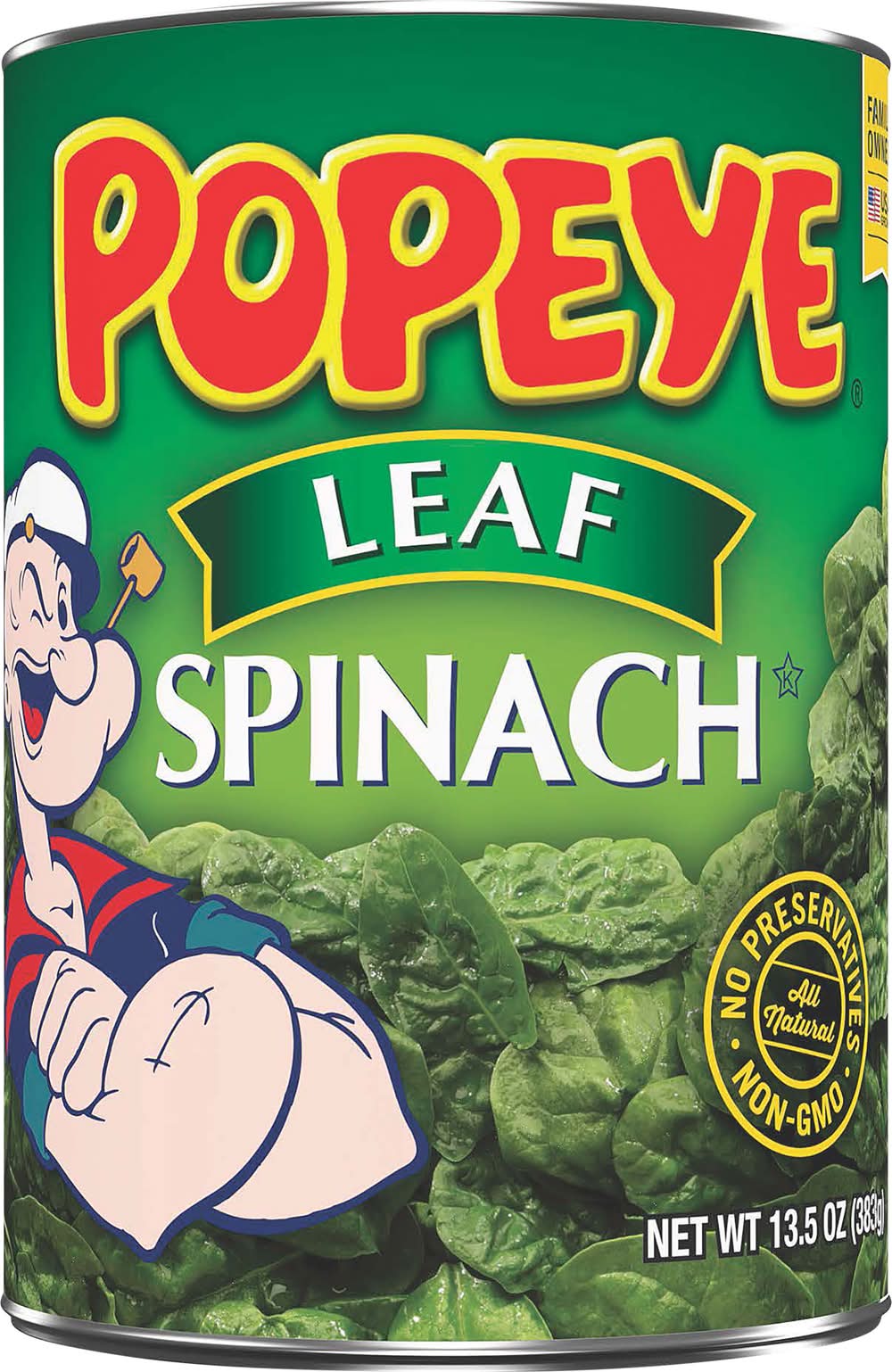 Popeye All Natural Leaf Spinach (13.5 oz)