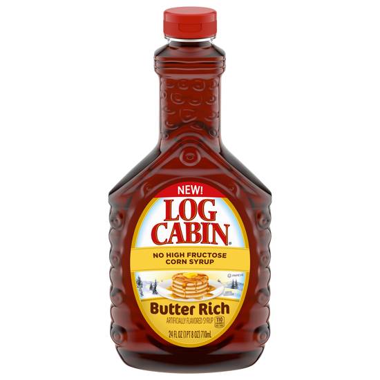 Log Cabin Butter Rich Syrup No High Fructose Corn Syrup (24 fl oz) Delivery Near You Uber Eats