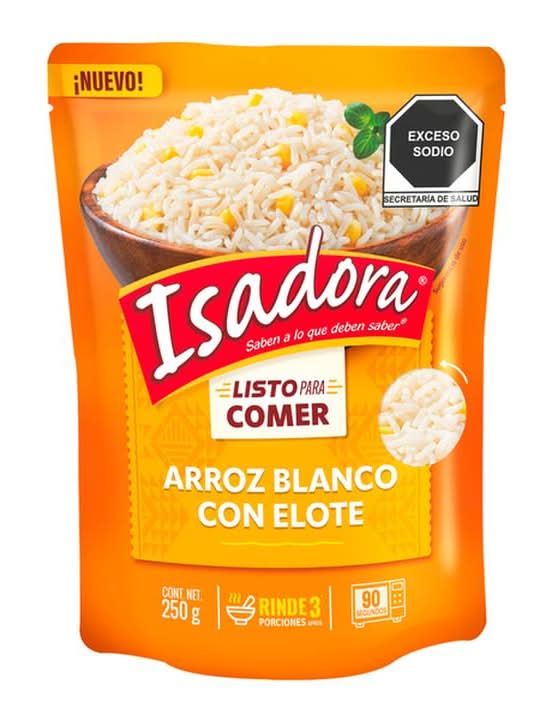 Isadora · Arroz blanco con elote (250 g)