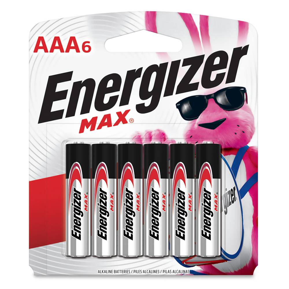 Energizer pilas alcalina aaa (6 un)