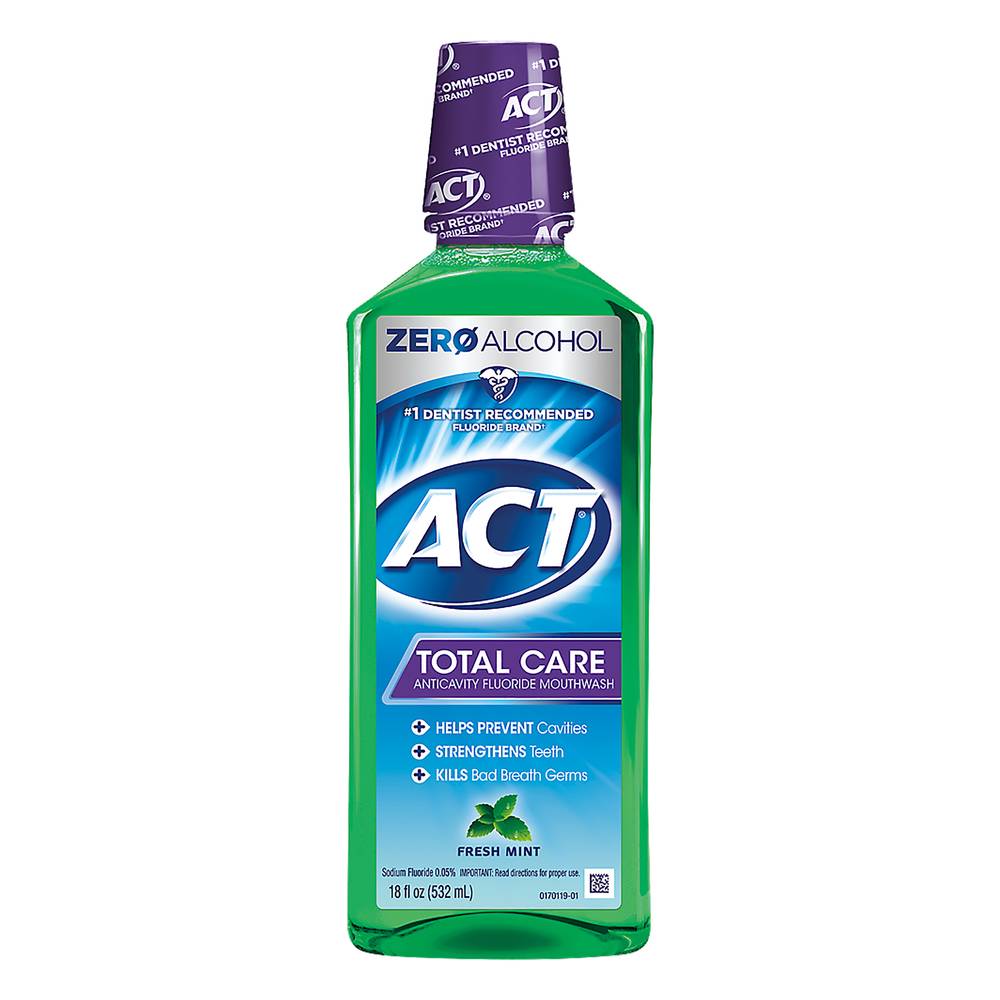 Act Zero Alcohol Fresh Mint Mouthwash