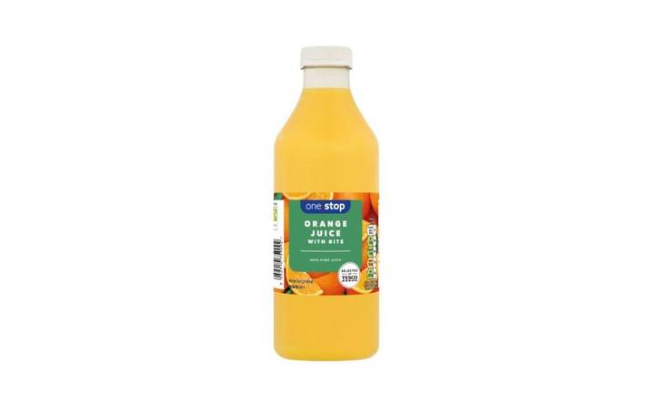 One Stop Orange Juice With Bits 1 litre (392546)