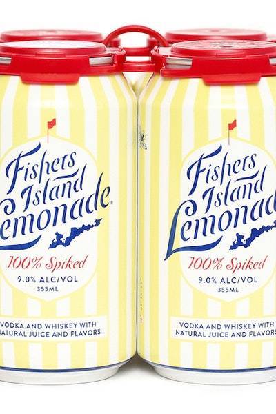 Fishers Island 100% Spiked Lemonade Vodka & Whiskey (4 pack, 355 ml)