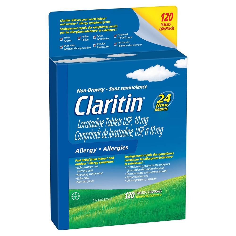 Claritin Allergy Loratadine 10 Mg, 120 Tablets